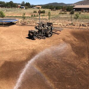 Lawn care starts with well prepared and watered soil