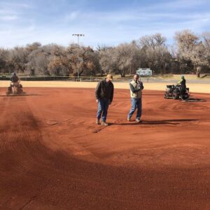 Inspecting well prepared soil